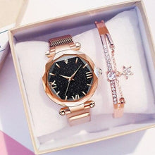 Charger l'image dans la galerie, Coffret Montre & Bracelet Strass Beauty
