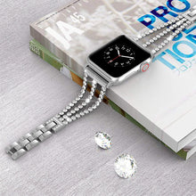 Charger l&#39;image dans la galerie, Bracelet Diamond pour Apple Watch 5 4 44 42mm
