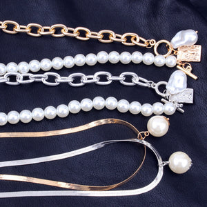 Collier Chaines & Perles