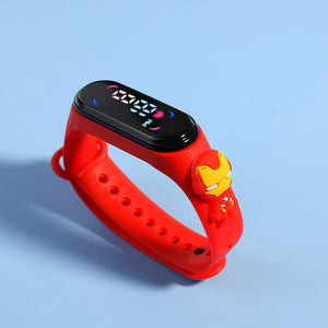 Montre waterproof avec heros en relief pour enfants