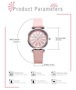 Montre Sk Diamond Cuir