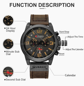 Montre Sport Waterproof Military Style