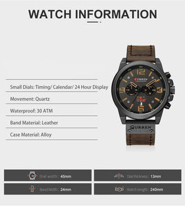 Montre Sport Waterproof Military Style