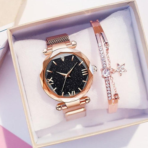 Coffret Montre & Bracelet Strass Beauty