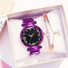 Charger l&#39;image dans la galerie, Coffret Montre &amp; Bracelet Strass Beauty
