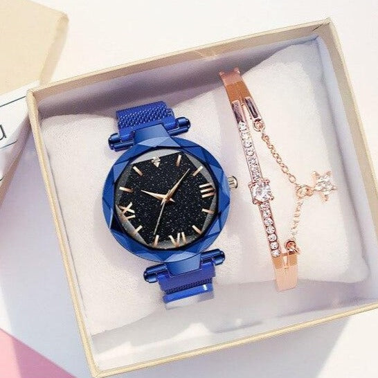 Coffret Montre & Bracelet Strass Beauty