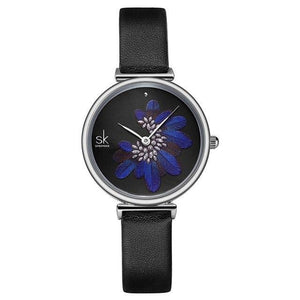 Montre Sk Plumes Diamentés