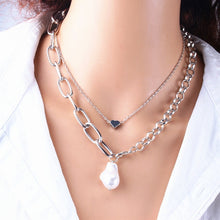 Charger l&#39;image dans la galerie, Collier Chaines &amp; Perles
