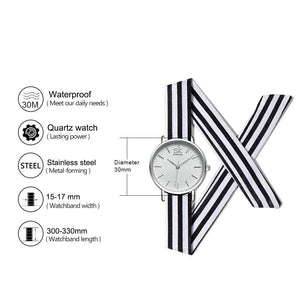 Montre Sk Bracelet tendance en tissu